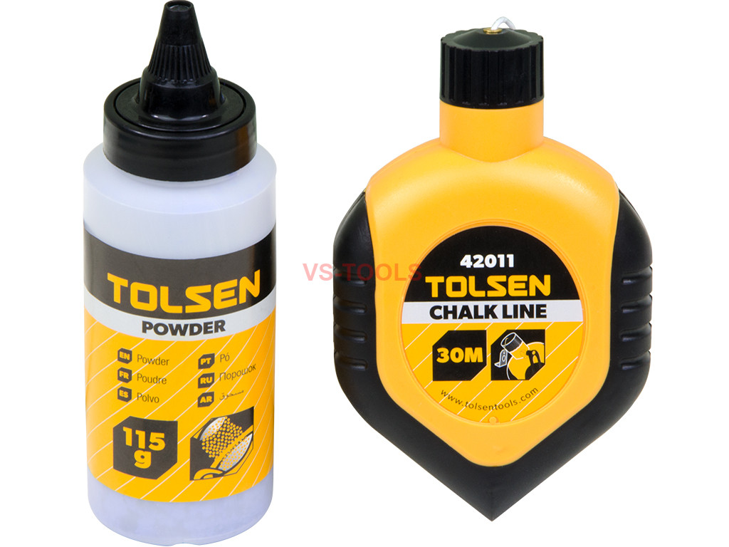 30M 100FT Chalk Straight Line Reel Marker Maker with Bottle