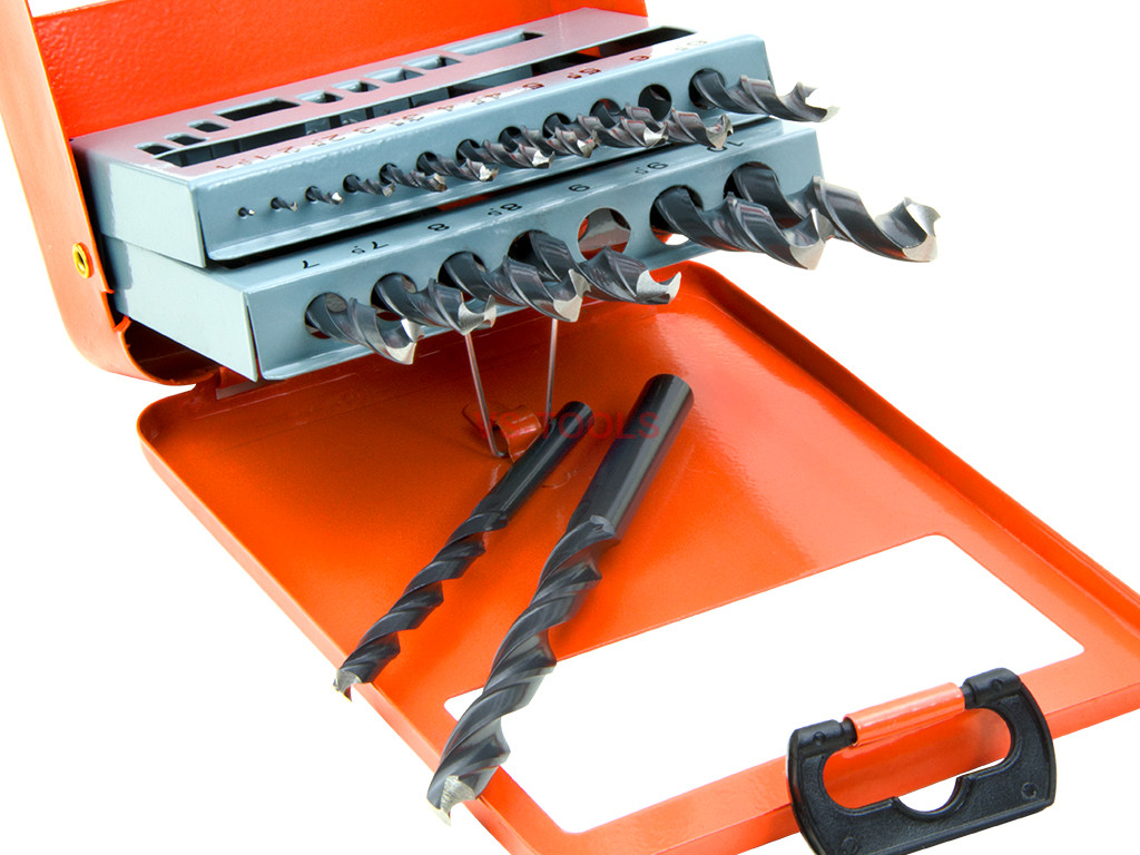 19pcs Roll HSS High Speed Twist Drill Bits Set Metal Drilling eBay