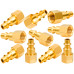 10pcs Brass Air Tool Fitting 1/4NPT Female to Male type Plug Connector