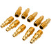 10pcs Brass Air Tool Fittings 1/4 NPT Male to Male Plug 727 Connector