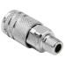 1/4 Inch NPT Male Steel Industrial to Female Coupler Air Hose Fitting