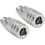 2pcs 1/4in NPT Male to Female Quick Connect Coupler Air Hose Fitting