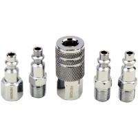 5pcs Air Hose Fittings 1/4inch Quick Connect Coupler Connector Plugs