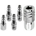 5pcs Air Hose Fittings 1/4inch Quick Connect Coupler Connector Plugs