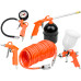 5pcs Air Tool Kit Hose Tire Inflator Fluid Dust Gun Hose Paint Spray