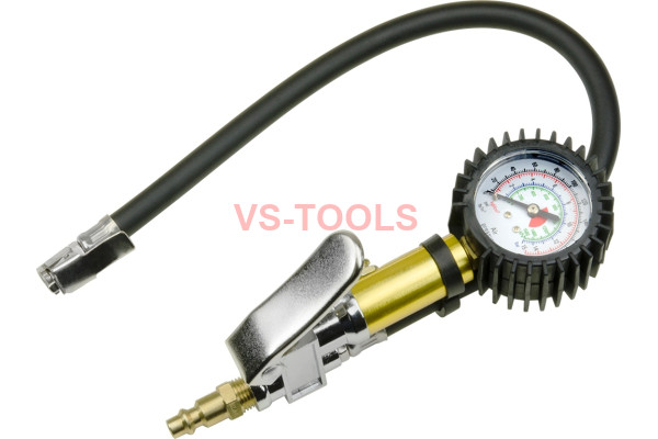 Professional Compressor Air Tire Inflator Deflator Dial Pressure Gauge