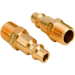 Brass Air Tool Fittings 1/4 NPT Male to Male type Plug 727 Connector