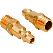 Brass Air Tool Fittings 1/4 NPT Male to Male type Plug 727 Connector