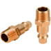 Brass Air Tool Fittings 1/4 NPT Male Milton M type Plug 727 Connector