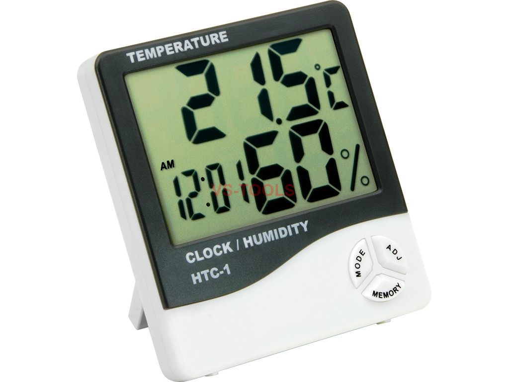 HTC-1 Thermometer Hygrometer Weather Station Temperature Humidity Desk Clock