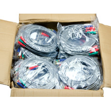 20 Rolls 10ft Audio Video 5RCA Component Gold Plated Heavy Duty Cables