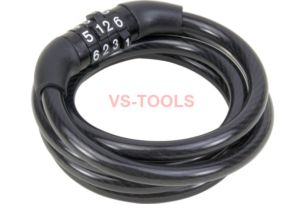 4 Digit Code Combination Bicycle Security Bike Lock Steel Cable Spiral
