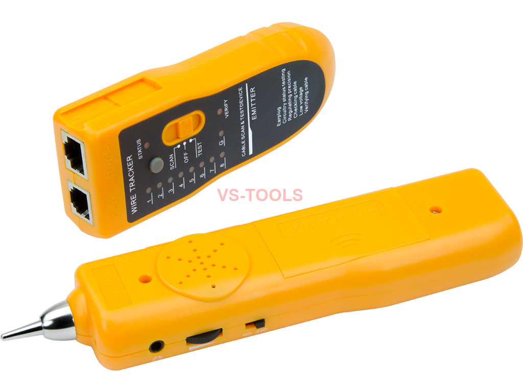 Network LAN or Telephone Cable Wire Tracker Toner Connection Open Circuit Tester 