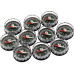 10pcs Small Plastic Compass Camping Mapping Education School Learning