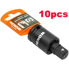 10 Pack Universal 1/2 Drive Joint Impact Socket Swivel Ratchet Adapter