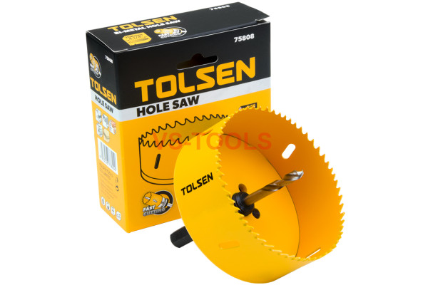 4-1/4in 108mm HSS Hole Saw BiMetal Drill Round Blade with Hex Arbor