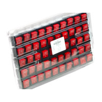 50pcs Red Button On-Off 4 Pin DPST Boat Rocker Switch 20A 125V 250V AC