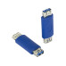 USB 3.0 Type A External Female to Female Joint Connector Adapter Blue