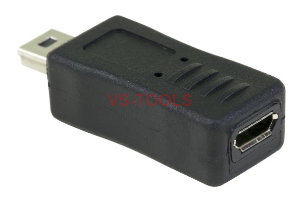Micro USB Female to Mini USB Male Adapter Converter For Data Charging