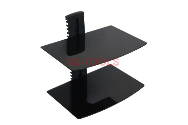 Adjustable 2 Shelf for DVD Player Cable Box Receiver Gaming Consoles