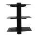 Adjustable 3 Shelf for DVD Player Cable Box Receiver Gaming Consoles