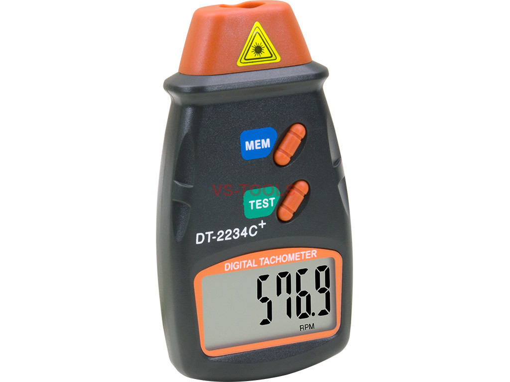 2234C+ Handheld  Digital Laser Photo Tachometer Non Contact RPM Tach Meter  DT 
