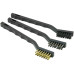 3pcs 7in Mini Wire Nylon Brass Stainless Steel Wire Cleaning Brush Set
