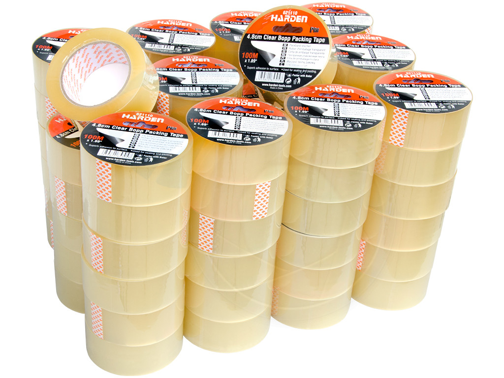 thumbnail image 2 of Shield Tape Carton Sealing Tape – Clear, 2.5 Mil, 1.88" X 110 Yards, 72 Rolls, Premium Adhesive 2 of 5