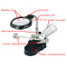 Helping Hand Clip LED Magnifying Soldering Iron Stand Lens Magnifier