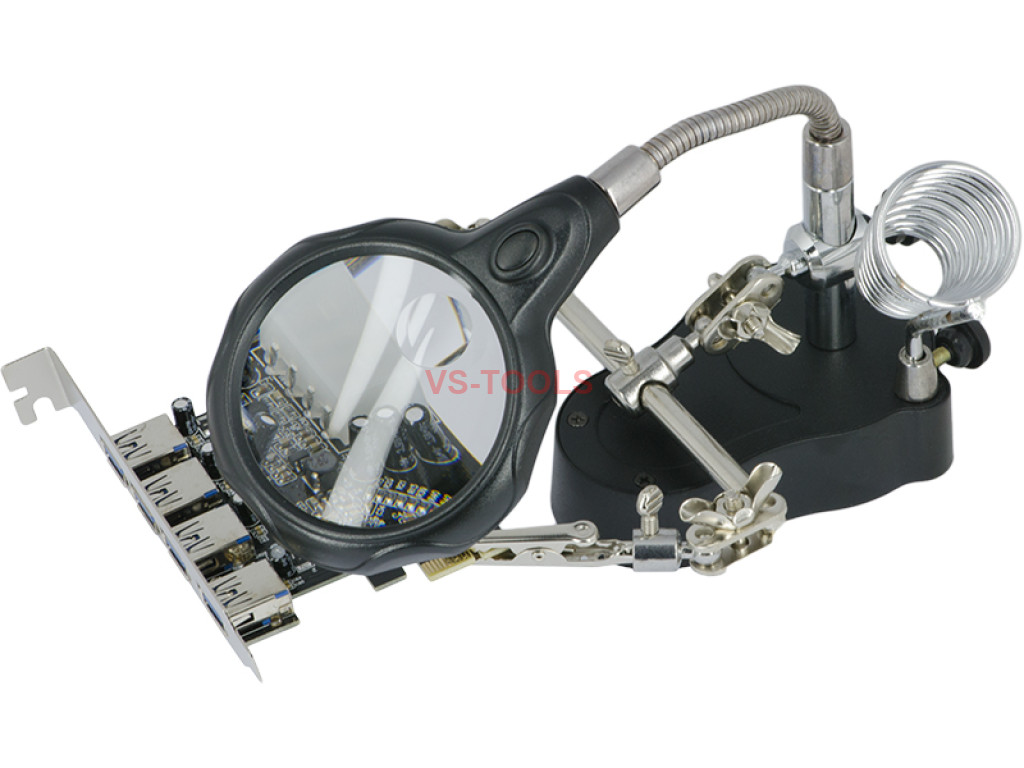 Adjustable LED Lighted Magnifying Glass with Stand Malaysia