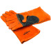 Size 10 XL Leather Welding Gloves Long Protective Fireproof Thickened