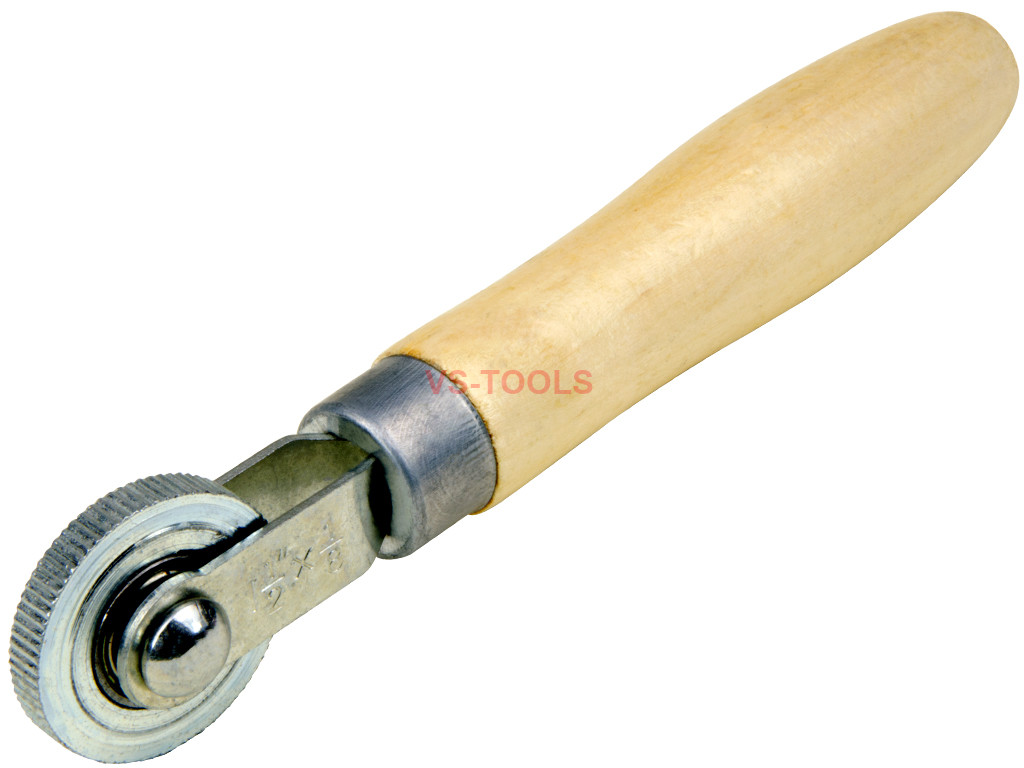 Tire Tube Patch Roller 1-1/2 Wooden Handle Glue Puncture