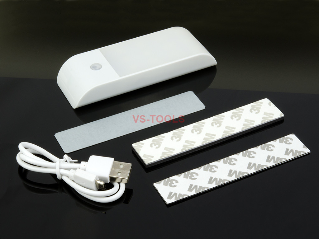 Automatic Infrared Motion Detection Sensor Rechargeable Night Light 