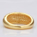 Size 8 Ashbury Metal 18K Yellow Gold Plated Rhinestone Crystal Ring