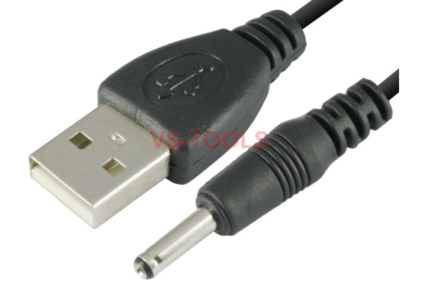 DC 3.5mm Plug to USB Charging Power Charge Cable Wire 5V DC Connector