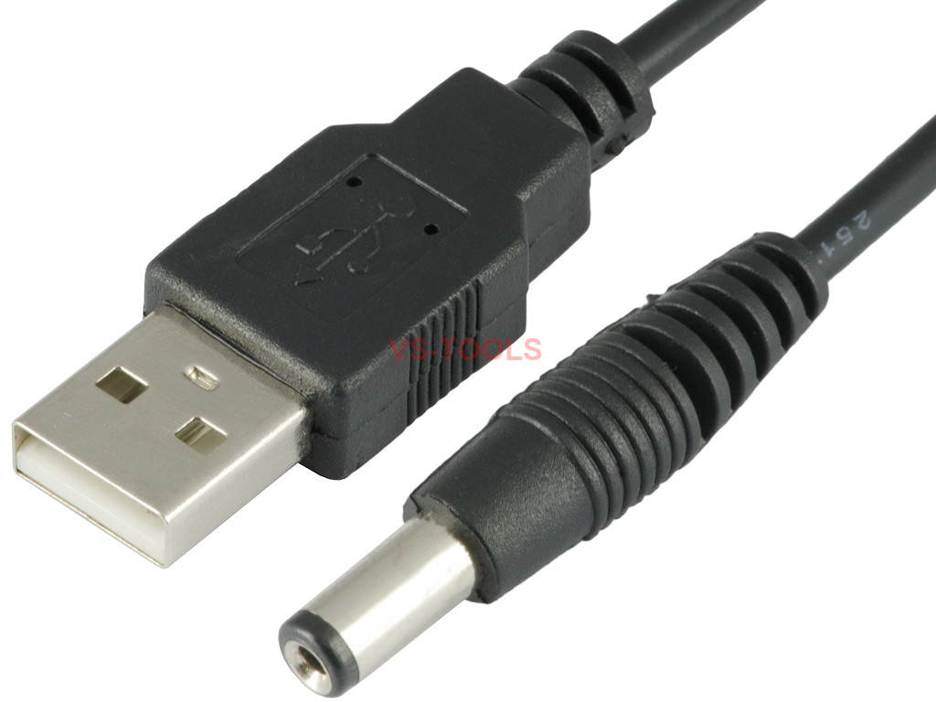 DC  Plug to USB Charging Power Charge Cable Wire 5V ...