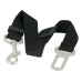 Adjustable Black Nylon Dog Pet Car Safety Seat Belt Harness Restraint