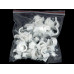 50pcs Cable Wire Coax Clips Plastic Body Steel Nail RG6 RG59 Antenna