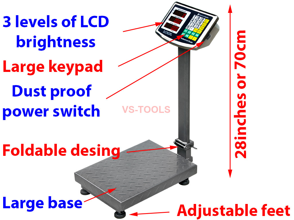 Carbon Steel 500kg 1000kg Heavy Duty Weight Industrial Platform Scale -  China Tcs Electronic Platform Scale, Digital Scale