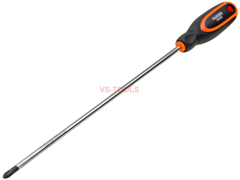 PH2x300mm Phillips Cross Point Screwdriver Magnetic Tip Rubber