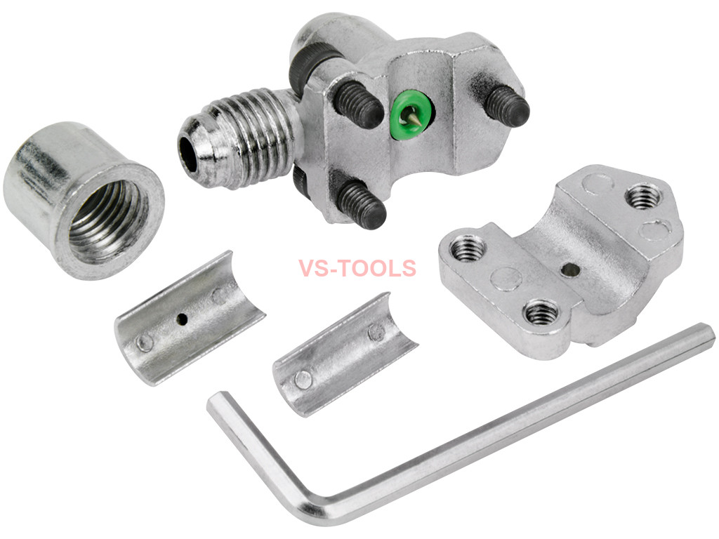 HVAC Repair Valves Chinco BPV-31 Piercing Valve Kit - Refrigerator Tap Valve For 1/4, 5/16, 3/8 Inch Pipes Bullet Piercing Tap For Ac Repair