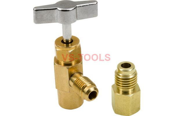 1/2 ACME Thread Adapter R-134A R12 Refrigerant Can Bottle Tap Opener Valve Tool