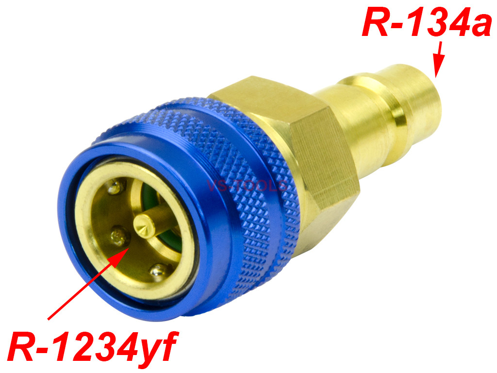 R1234yf to R134a Quick Coupler Adapter Fits Car A/C High Low Side Conversion  Kit