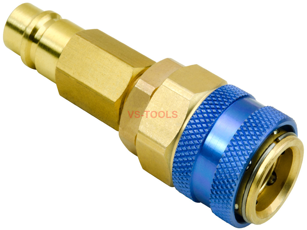 R1234YF to R134A Low Side Quick Coupler Adapter Car Air-conditioning  Fitting Connector Refrigerant Can Compatible Valve Tool with Car  Air-Conditioning : : Car & Motorbike