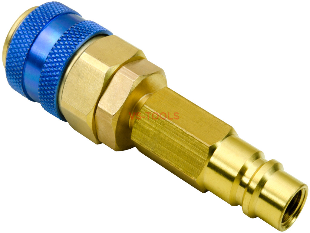 R134a Extension Low Side Quick Coupler Hose Adapter R12 Valve