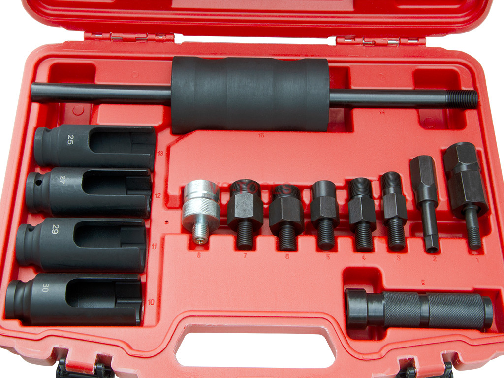 Diesel Injector Extractor Slide Hammer Puller Tool Kit Auto Truck Complete Tool