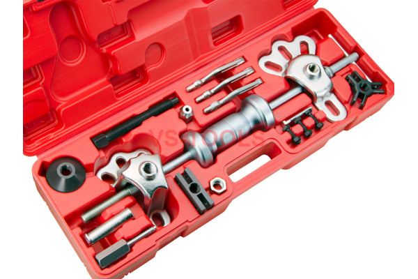 9 Ways Slide Hammer Car Dent Puller Tool Kit Wrench Adapter Axle Bearing Hub Set 