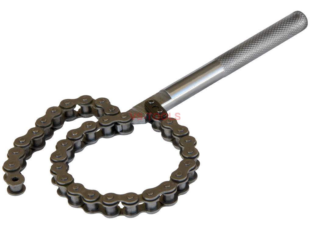 Adjustable Chain Grip Wrench Oil Filter Pipe Fitting Spanner