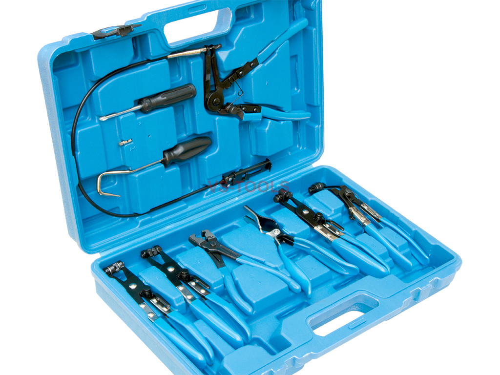 HFS R 9pc Deluxe Flexible Hose Clam Plier Assortment Kit Flexible Tool Set 