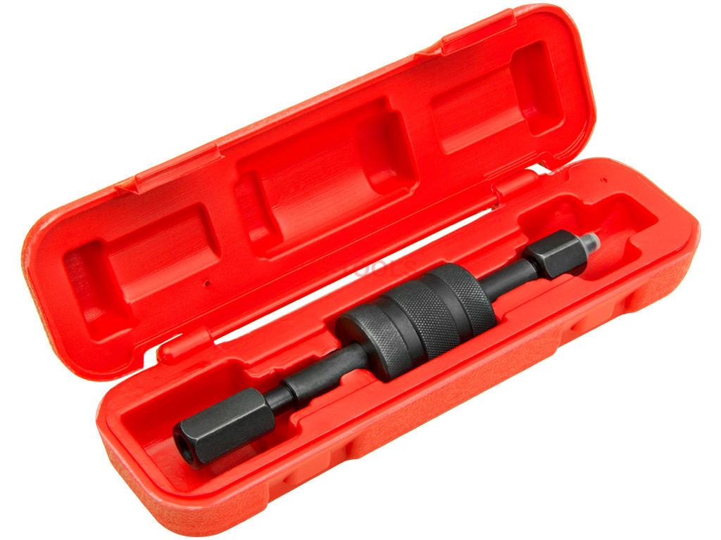 ABN Diesel Injector Puller Tool with Slide Hammer Common Rail Injector Remover w/ M8 M12 M14 Thread Adapter 